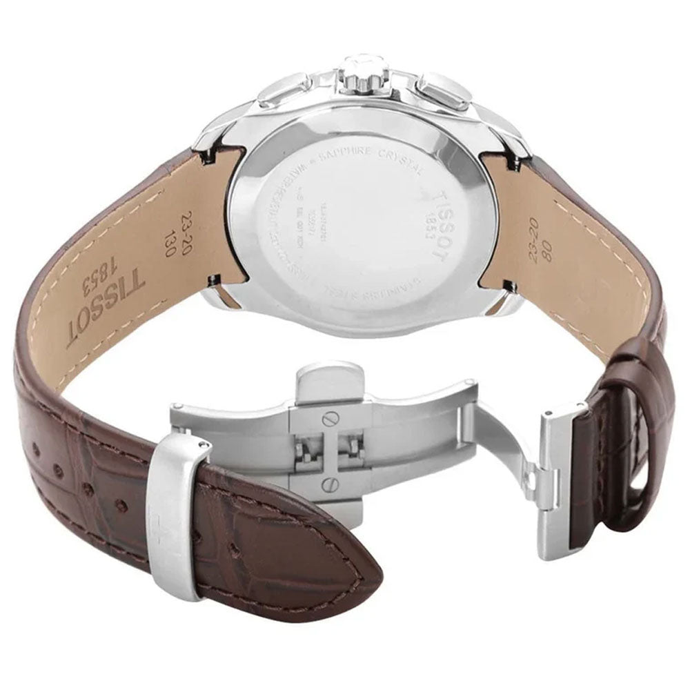 Tis-1853 Chronograph Leather Strap Watch