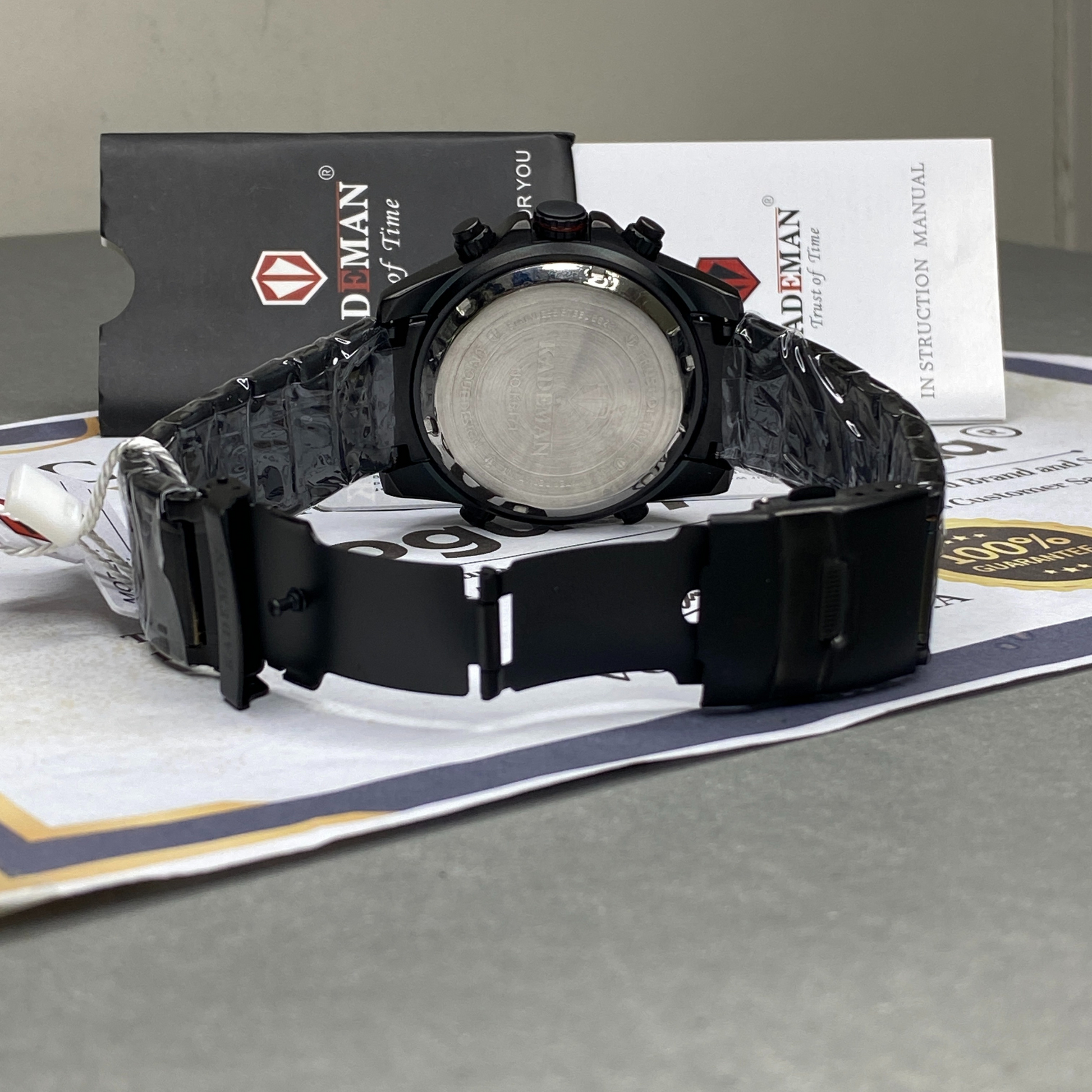 KADEMAN-K6171 Dual Time Stainless Steel Made Watch For Men