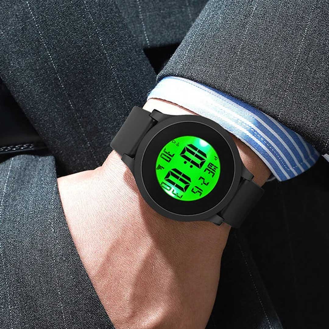 DIY Watchcase Watch- Combo Kit, Simple And Casual Sports Style Round Digital Watch