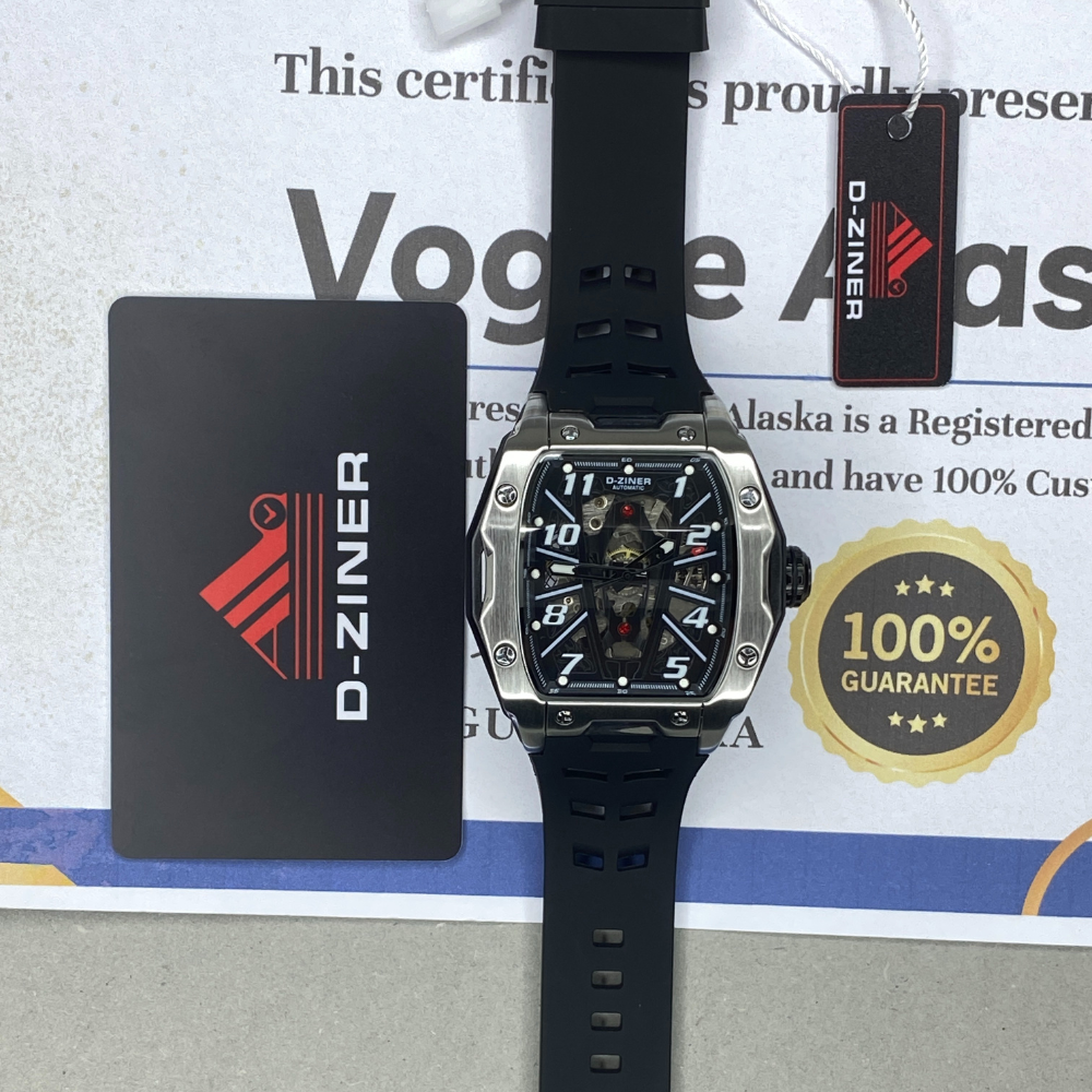 D-ZINER Automatic - Mechanical Movement Durable Straps Watch For Men