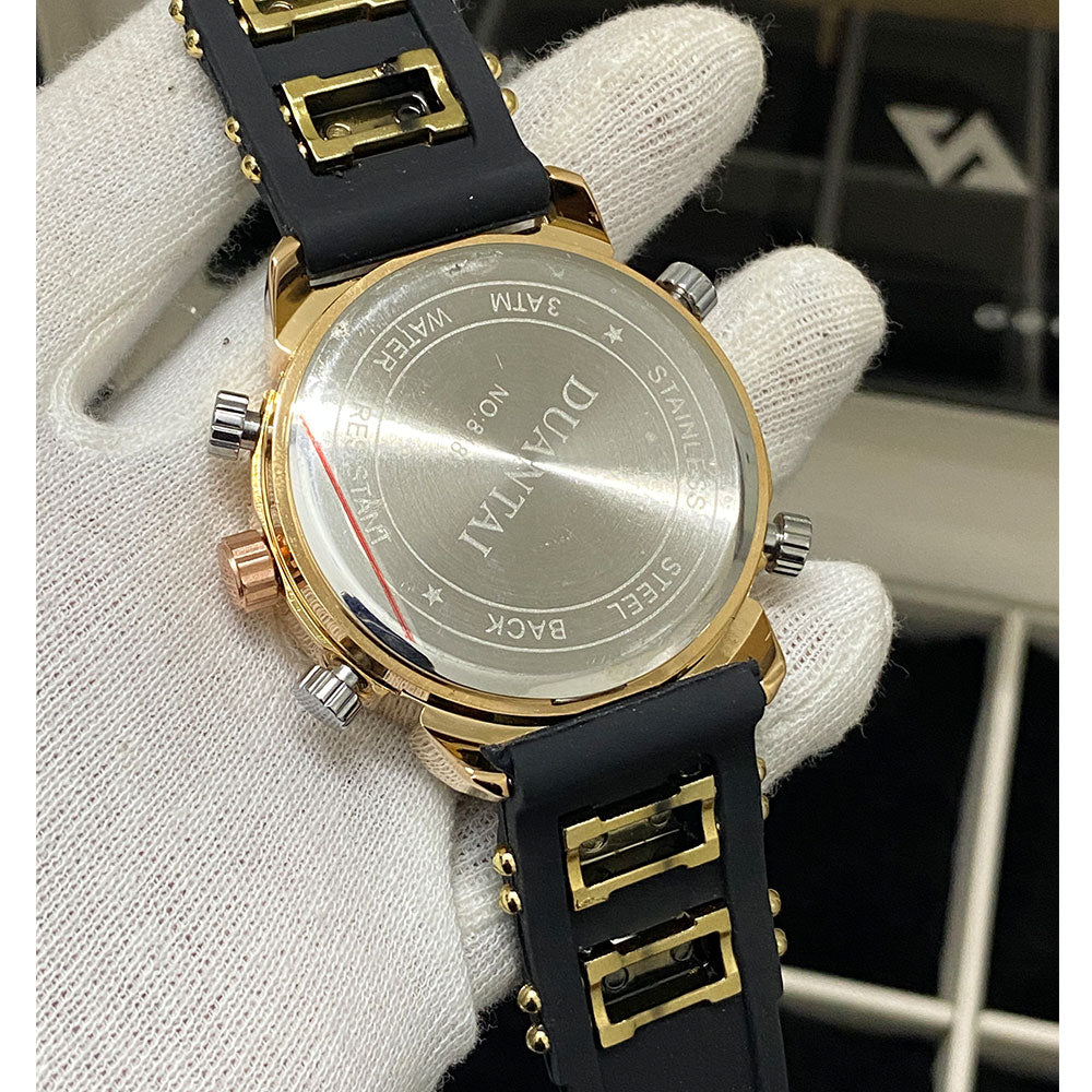 Duantai Analog & Digital Rubber Straps Watch For Men