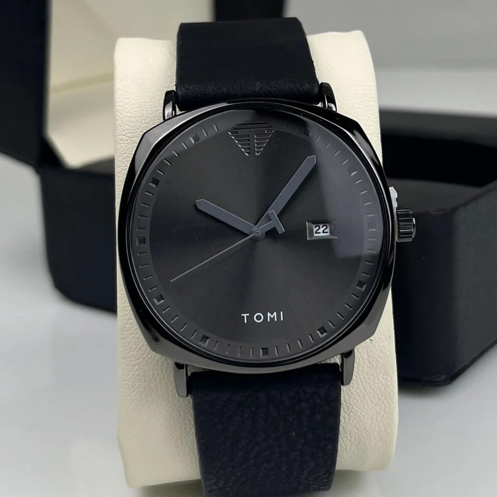 TOMI T-044 Quartz Date Business Class Strap Watch For Men