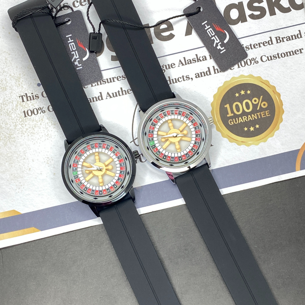 Heyri Caseno Design Rotatory Dial Watch with Silicon Straps & Magnetic Lock