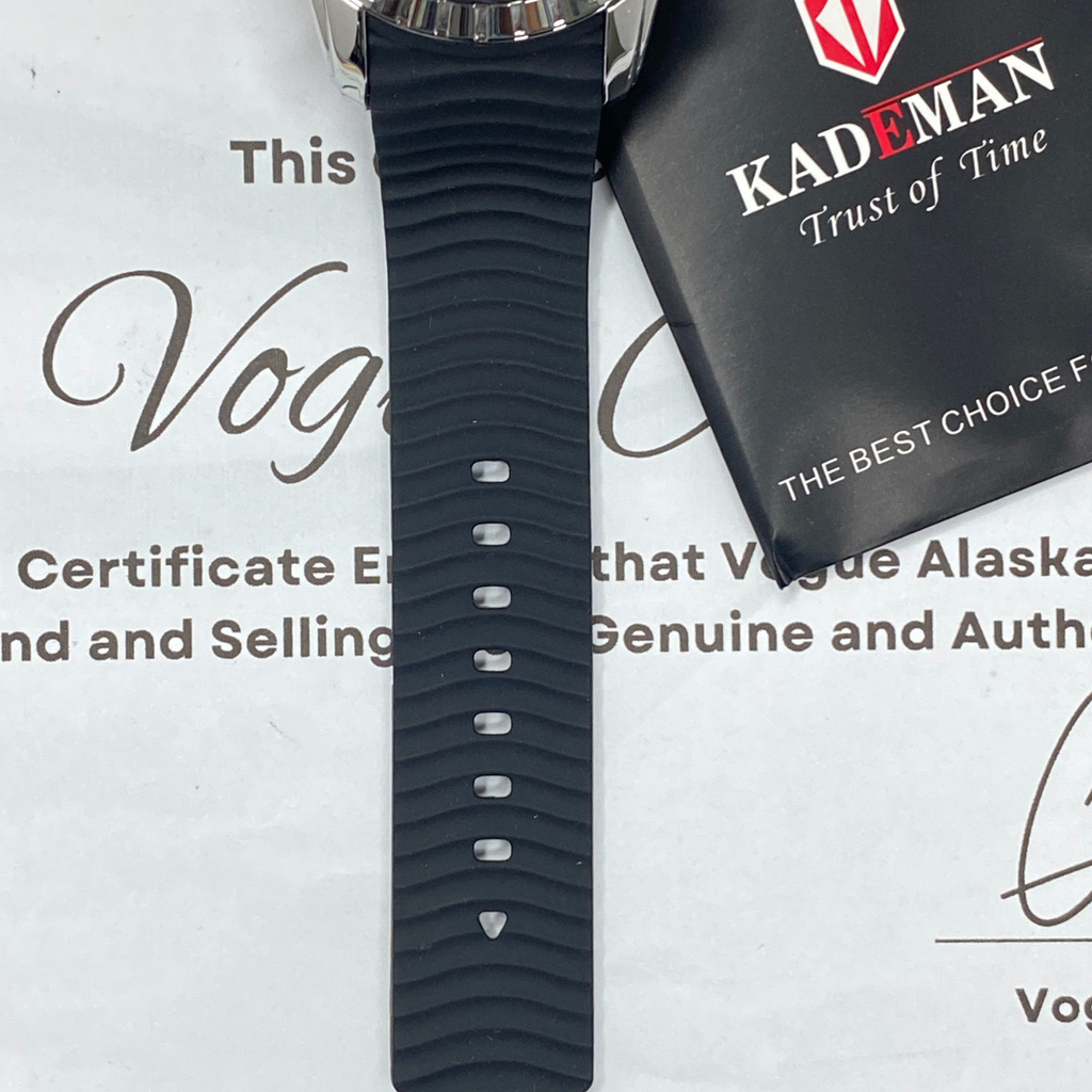 KDM-K7003 Dual Time Silicone Straps Watch For Men