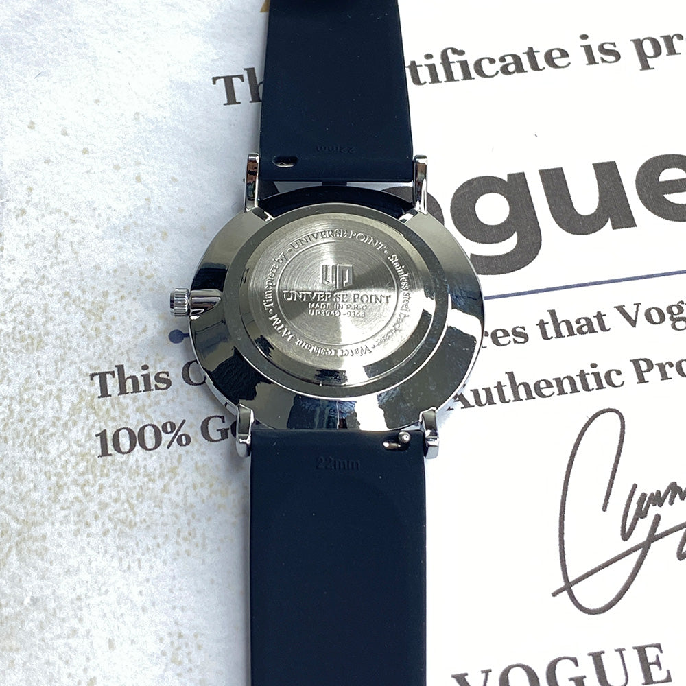 Universe Point Magnetic Lock & Silicone Rubber Straps Wrist Watch