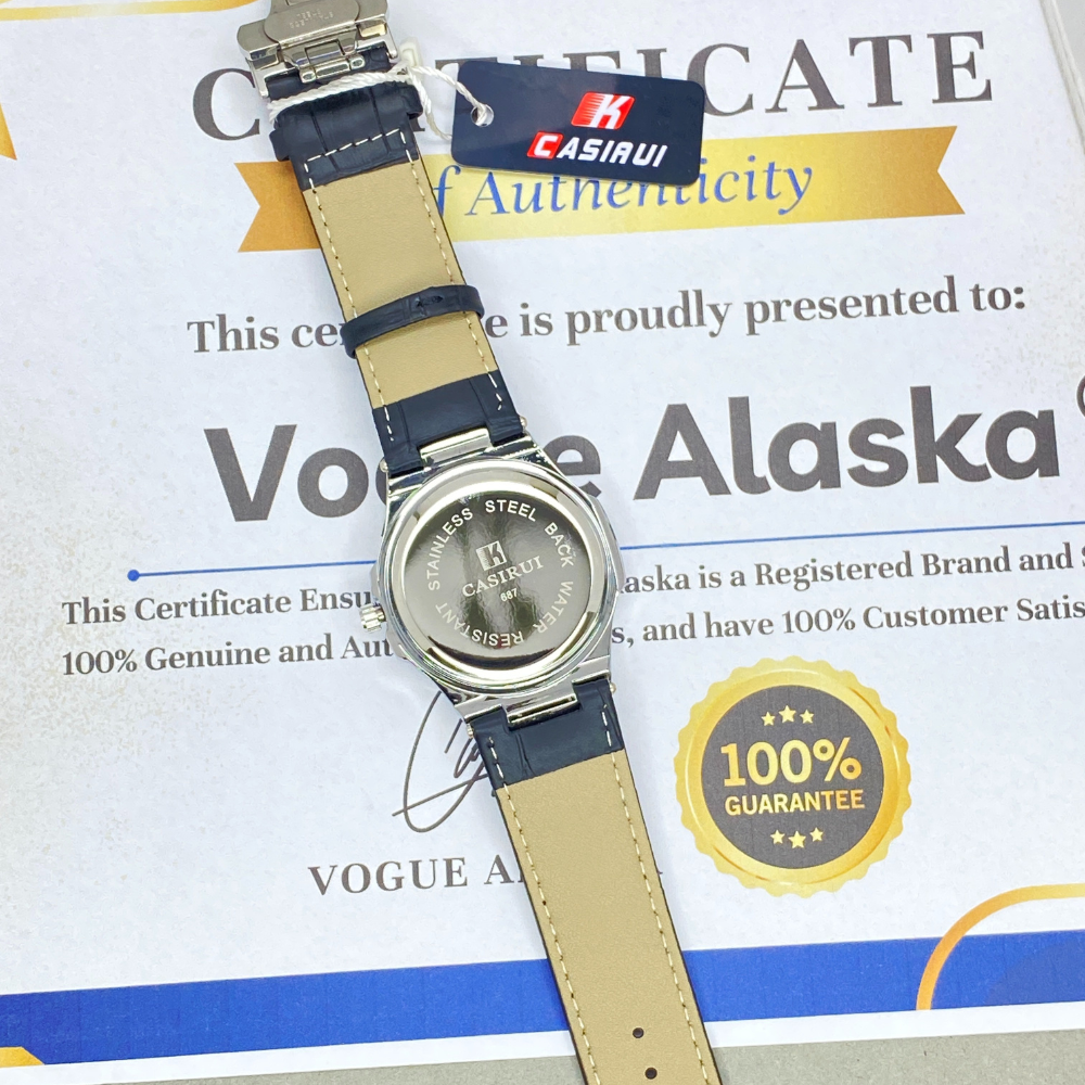 CASIRUI Analog Time Durable Straps Watch For Men With Date Display