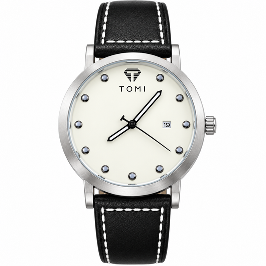 TOMI T-074 Analog Quartz Movement Business Class Straps Watch For Men