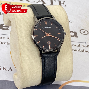Longbo Round Dial Ladies Straps Watch With Date Display - A Perfect Choice For Her