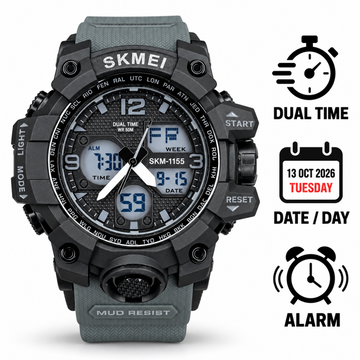 SKMEI 1155 Dual Display Multifunctional Sports Watch For Men