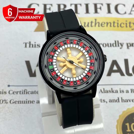 Heyri Caseno Design Rotatory Dial Watch with Silicon Straps & Magnetic Lock