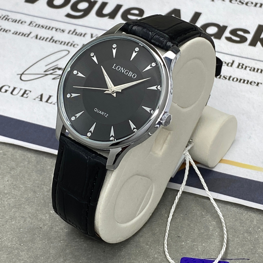 LONGBO Analog Quartz Movement Round Dial Straps Watch For Men