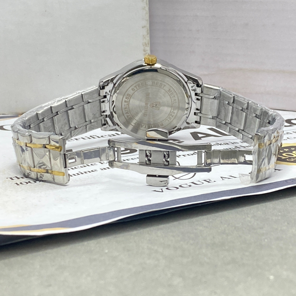 BINBOND Analog Time Luxury Stainless Steel Watch For Men with Date & Day Display