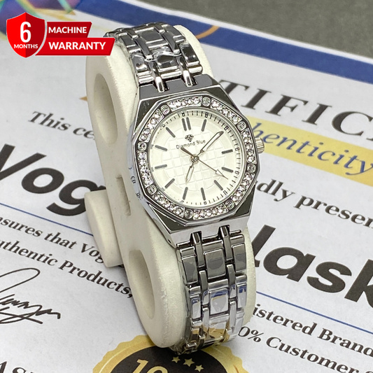 Luxury Ladies Octagonal Dial Stainless Steel Watch - Perfect Gift For Her