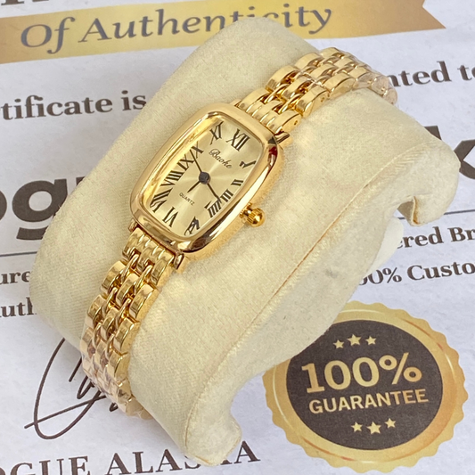 Baoki Luxury Oval Shape Dial Stainless Steel Chain Watch For Ladies - A Perfect Gift For Her