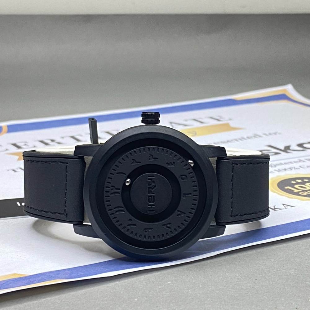 HERYI Revolutionary Bearing - Full Steel Magnetic Lock & Silicone Straps Watch For Men