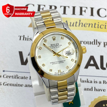 RLX Swiss Made Luxury Chain Watch For Men With Date Display