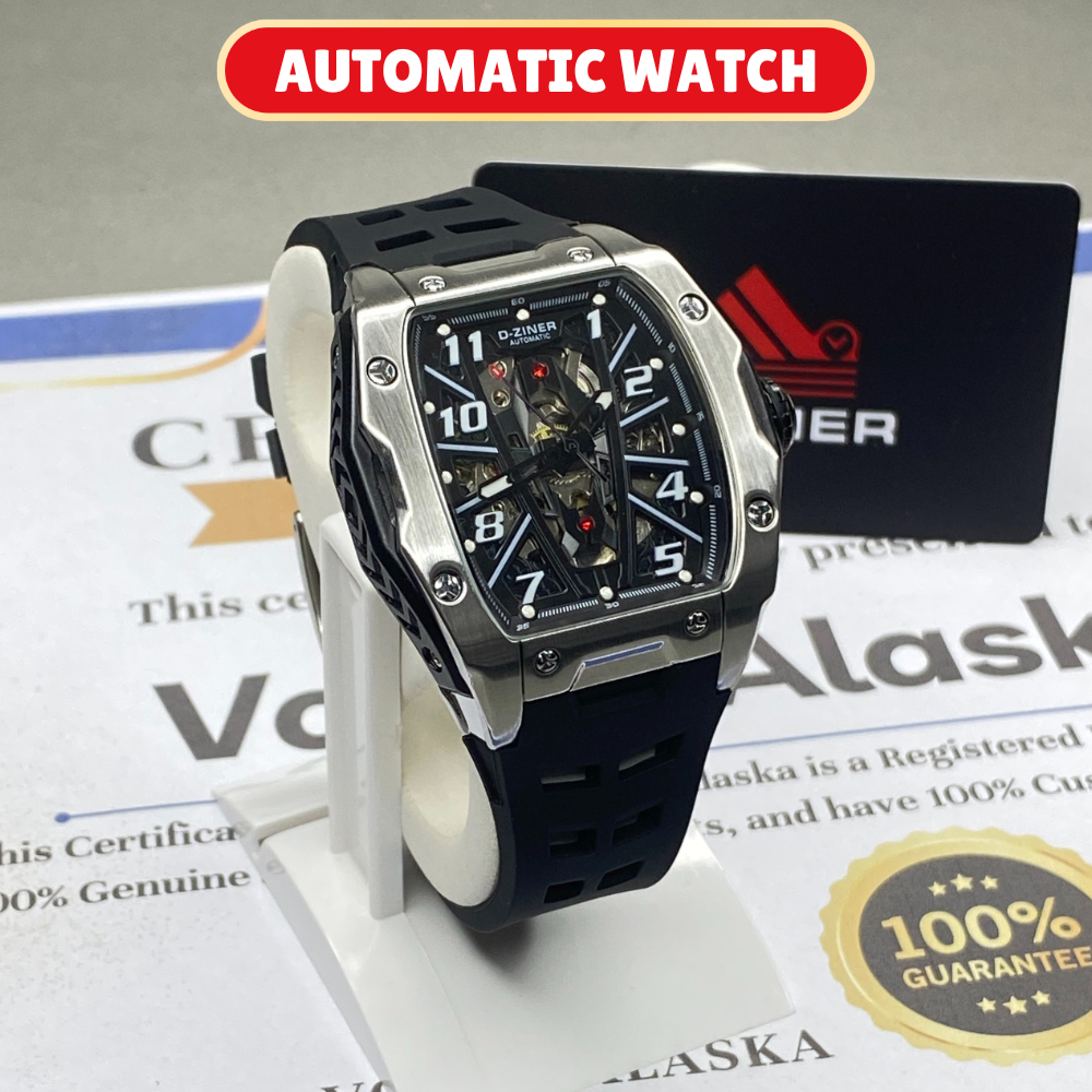 D-ZINER Automatic - Mechanical Movement Durable Straps Watch For Men
