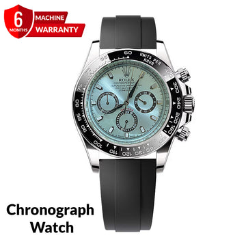 Rlx Chronograph Oyster Swiss-Made Watch with Rotatable Bazel