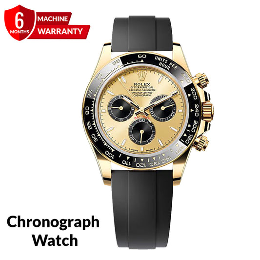 Rlx Chronograph Oyster Swiss-Made Watch with Rotatable Bazel