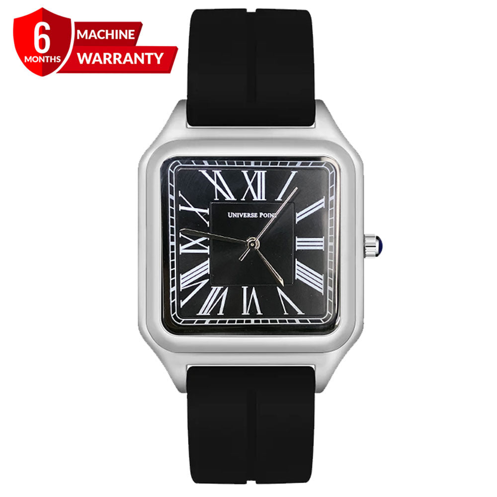 Universe Point Square Design Magnetic Lock &amp; Silicone Straps Watch