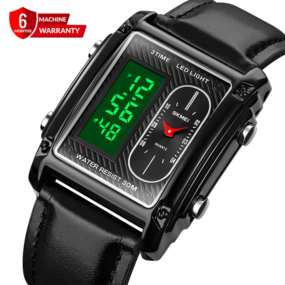 SKMEI 1868 Dual Time Straps Watch