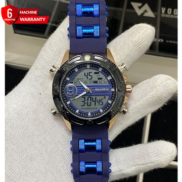Duantai Analog & Digital Rubber Straps Watch For Men