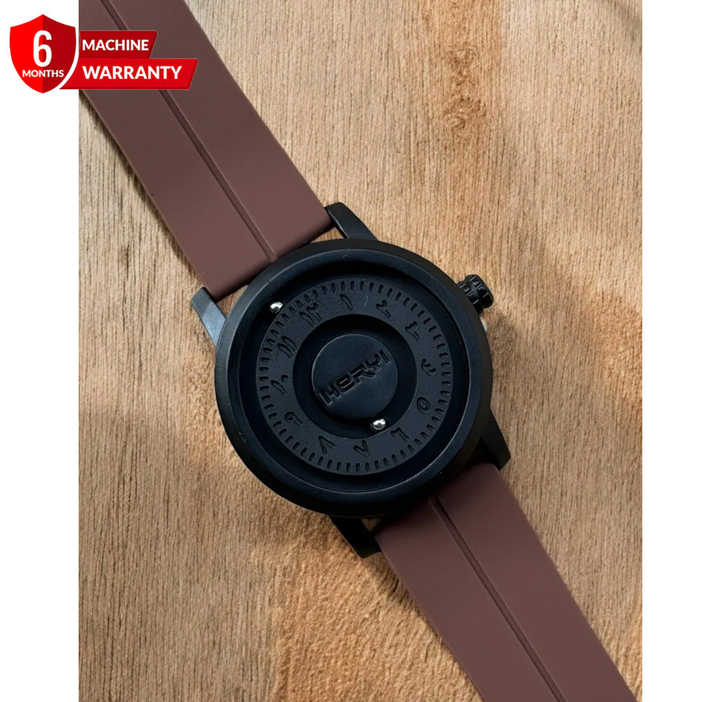Revolutionary Bearing - Full Steel Magnetic Lock & Silicone Rubber Straps Watch