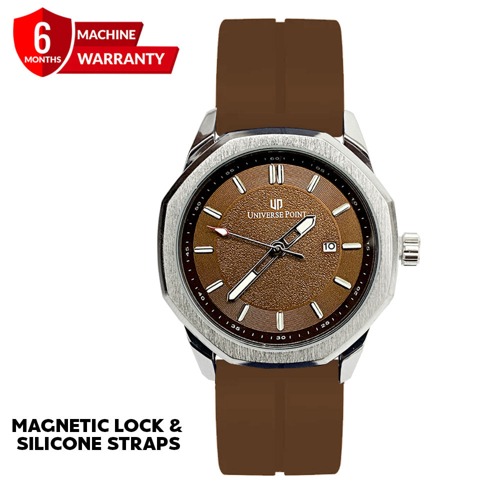 Universe Point Silicone Rubber &amp; Magnetic LockStraps Watch