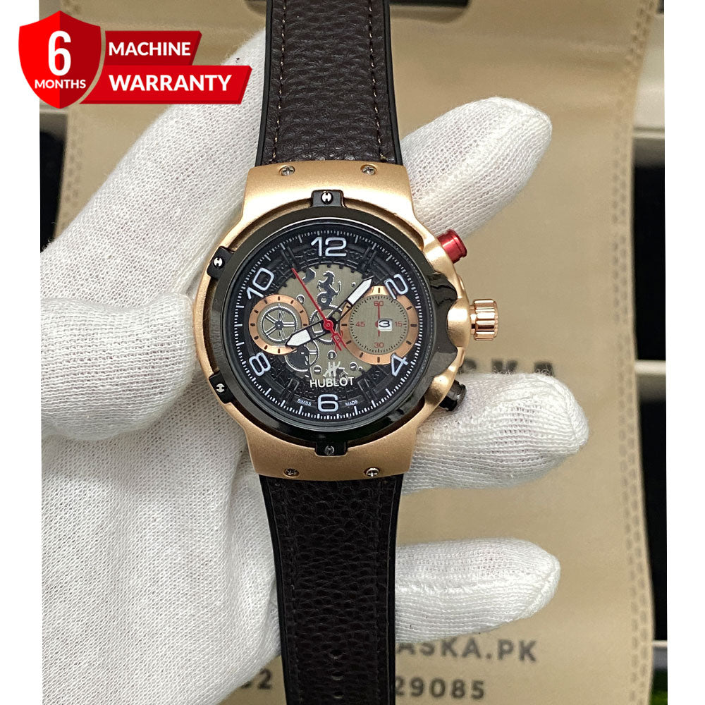 Hublot Geneve Master Lock , Soft & Durable Straps Watch For Men
