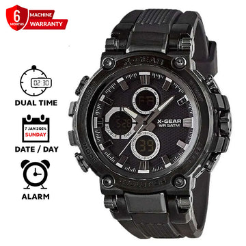 X GEAR - 3897 Dual Time (Analog & Digital) Round Dial Sports Watch for Men