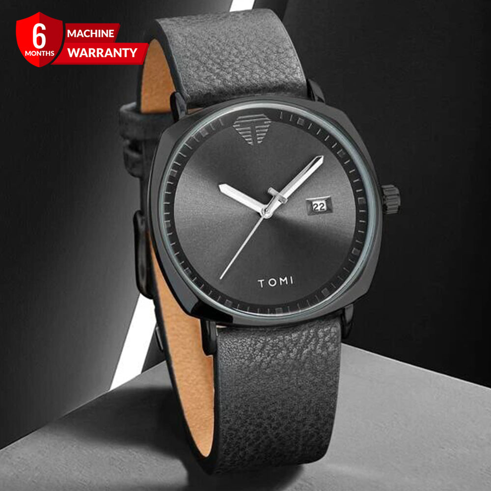 TOMI T-044 Quartz Date Business Class Strap Watch For Men