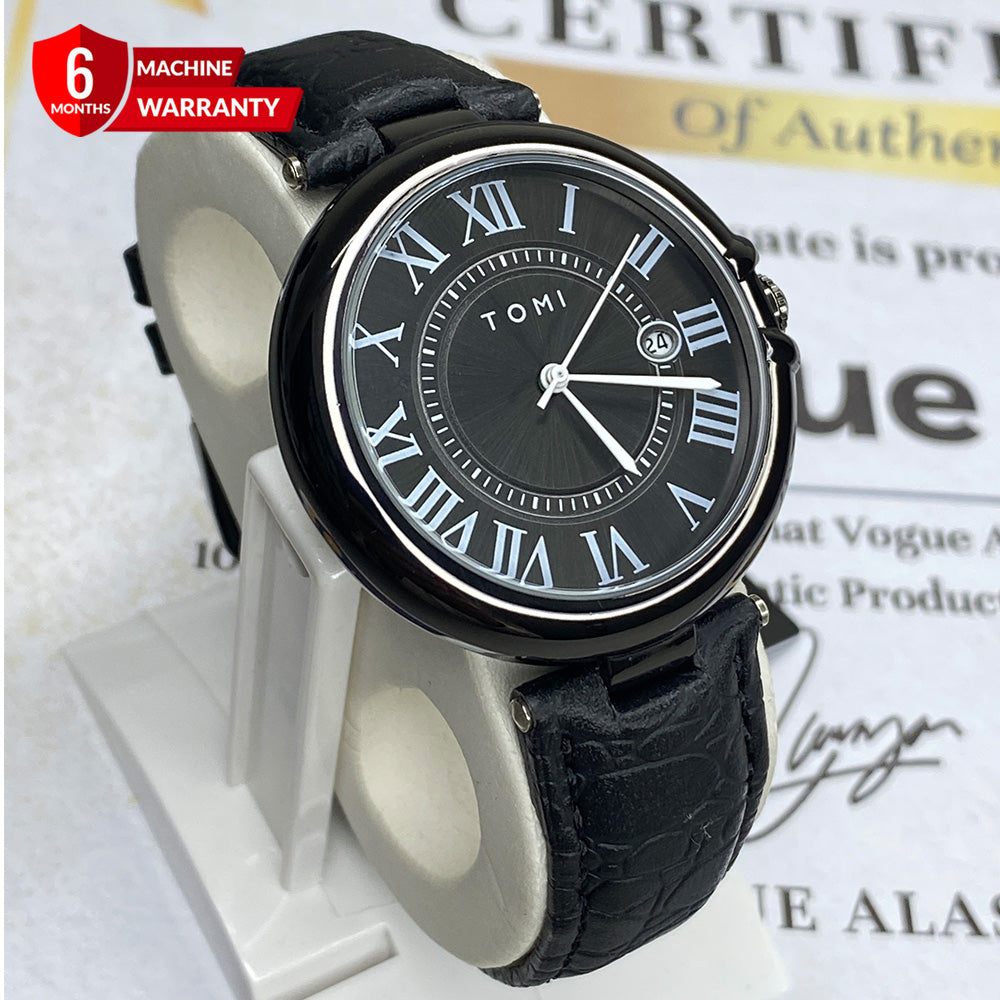 TOMI T-075 Original Date Business Class Strap Watch