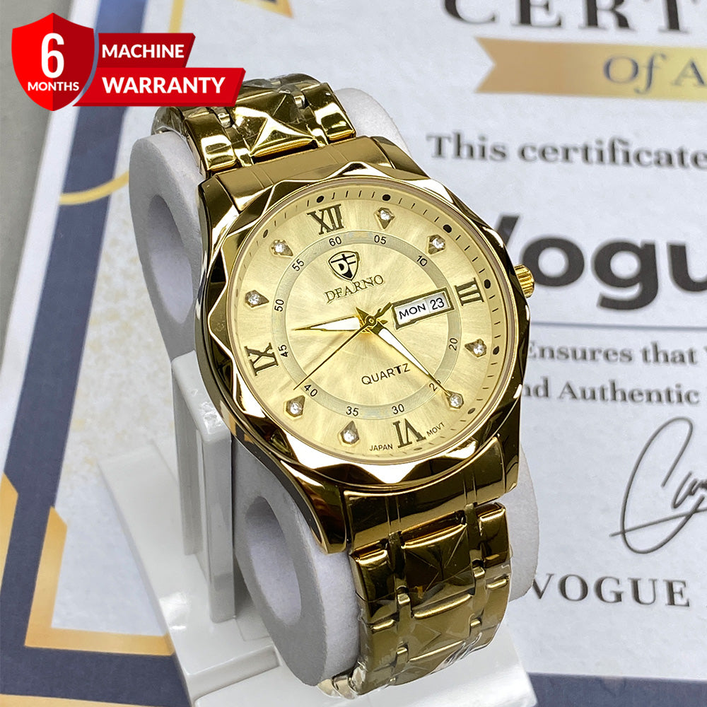 Dearno Prism Design Luxury Chain Watch For Men