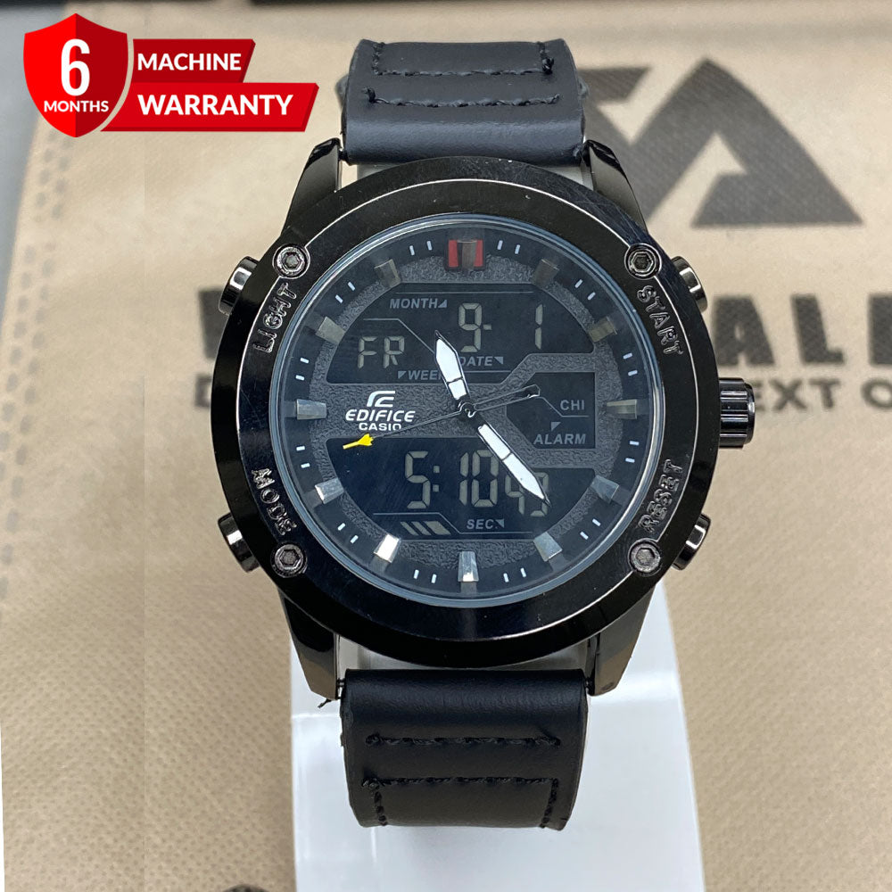 EDF-3689 Dual Time Analog Digital Straps Watch