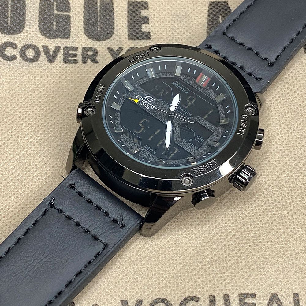 EDF-3689 Dual Time ( Analog & Digital ) Straps Watch