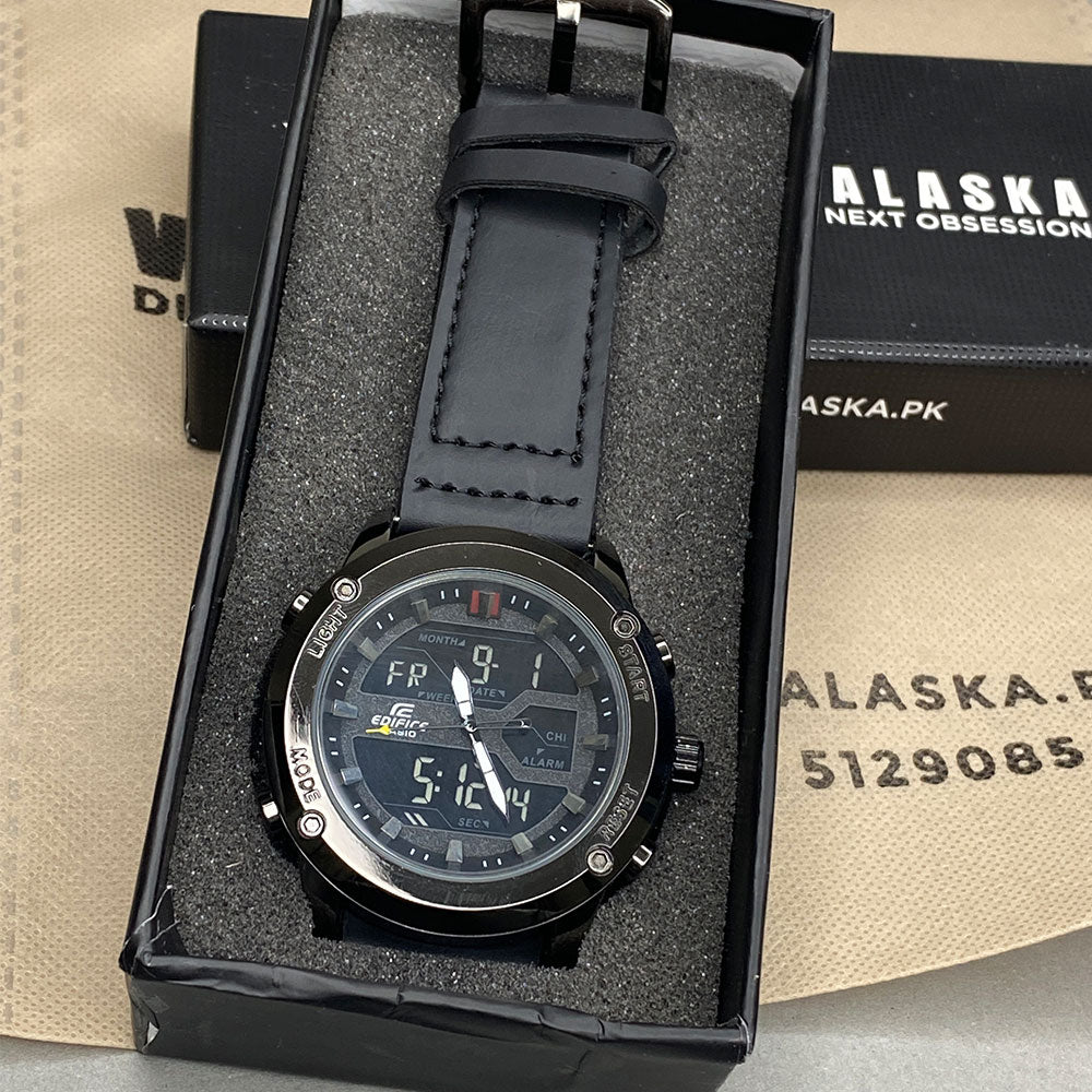 EDF-3689 Dual Time ( Analog & Digital ) Straps Watch