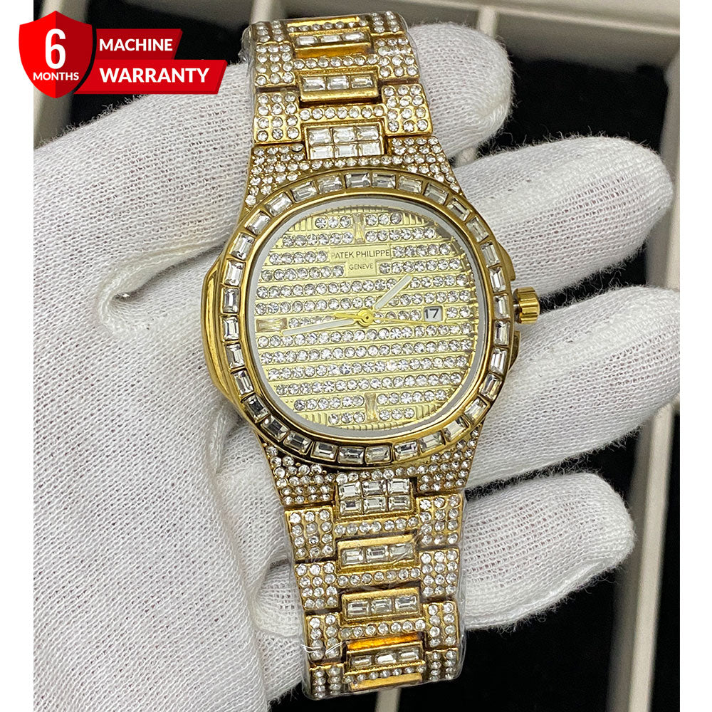 Patek Philippe - Iced Out Self Winding Luxury Chain Watch