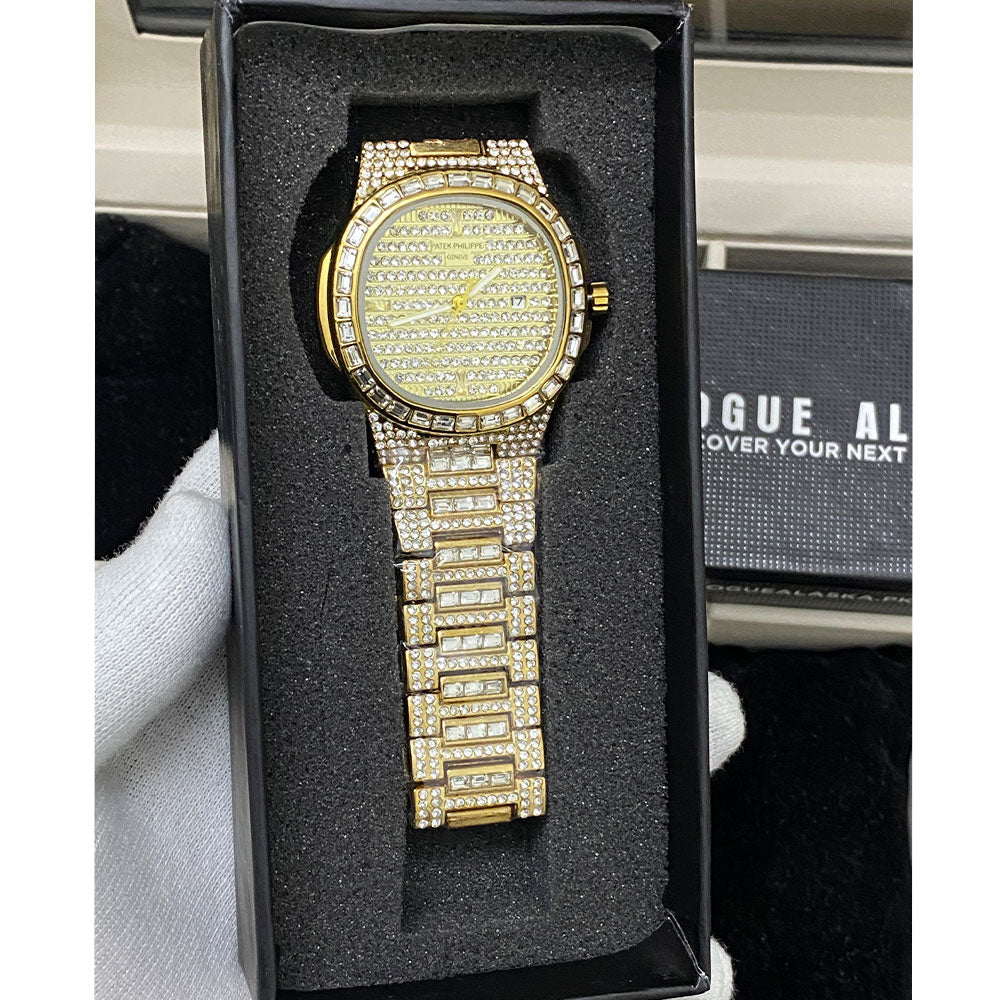 Patek Philippe - Iced Out Self Winding Luxury Chain Watch