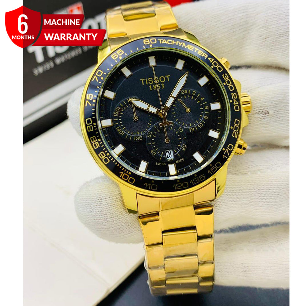 Tis-Chronograph Stainless Steel Chain Men's Watch