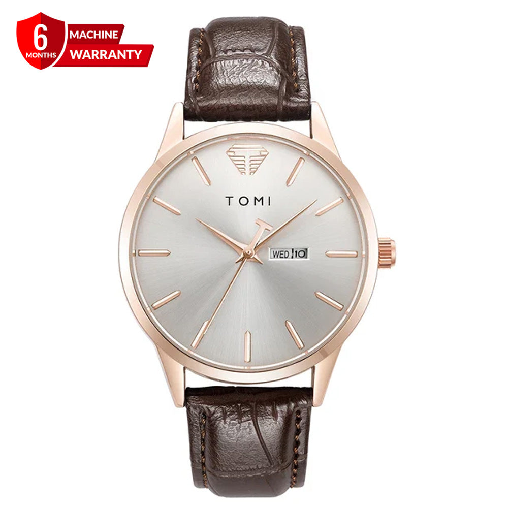 TOMI T-045 Orignal Men's Watch Date & Day Quartz Straps Watch