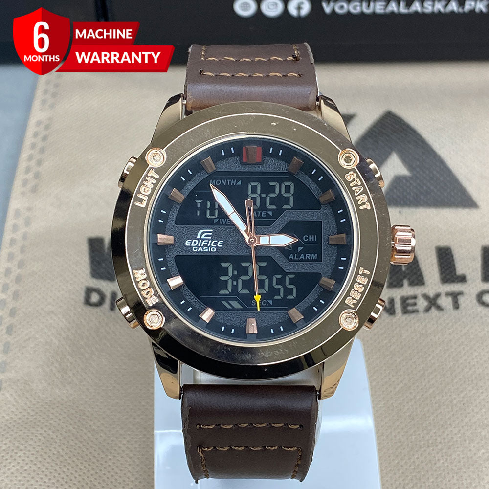 EDF-3689 Dual Time Straps Watch For Men