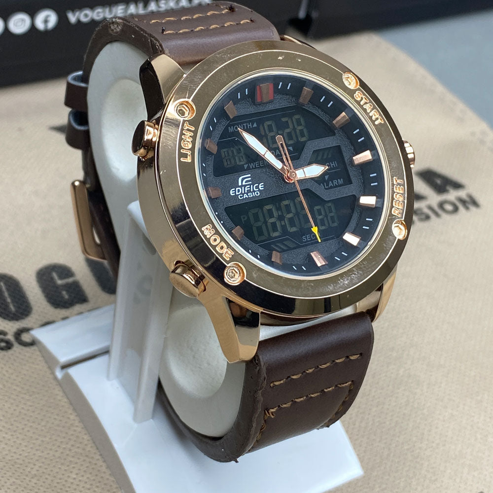EDF-3689 Dual Time Straps Watch For Men