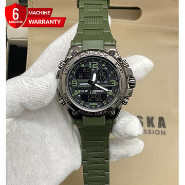 GSTW-300 Metal Dial Dual-Time Sports Watch