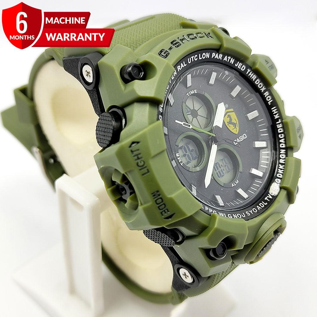 G-Shock Men&#39;s Sports Watch - Dual Time - Green - Vogue Alaska