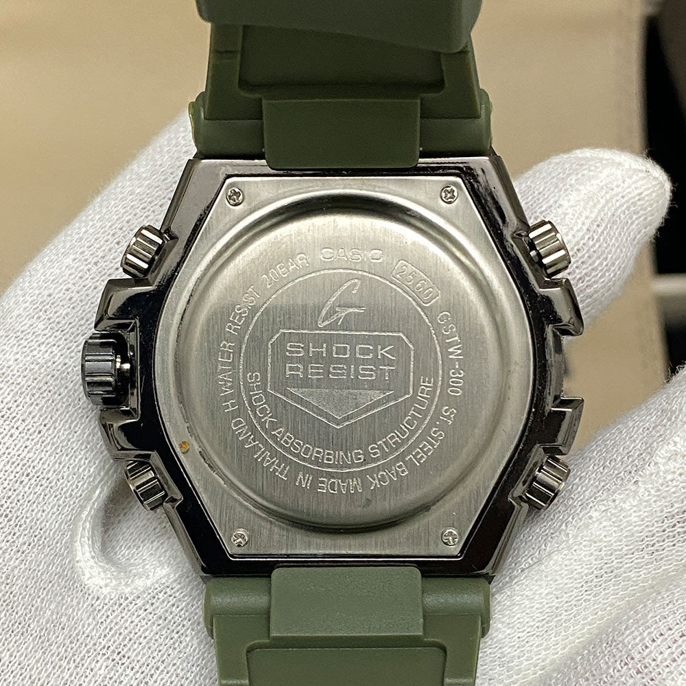 GSTW-300 Metal Dial Dual-Time Sports Watch