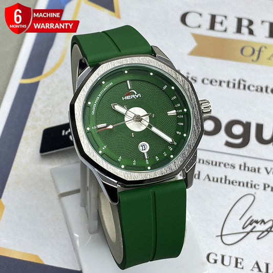 Heyri -  Magnetic Lock & Silicone Rubber Straps Magnetic Watch For Men