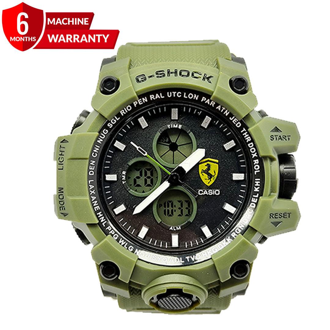 G-Shock Men&#39;s Sports Watch - Dual Time - Green - Vogue Alaska