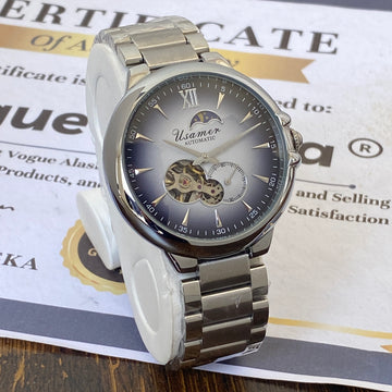 Usamer Luxury Automatic Mechanical Movement Chain Watch for Men with Premium Design