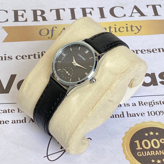 Longbo Round Dial Ladies Down Second Straps Watch - An Elegant Choice For Her