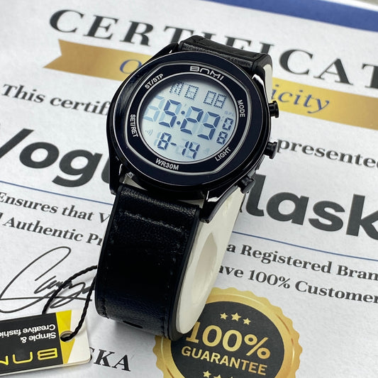 BNMI Round Dial Multifunctional Digital Watch For Men